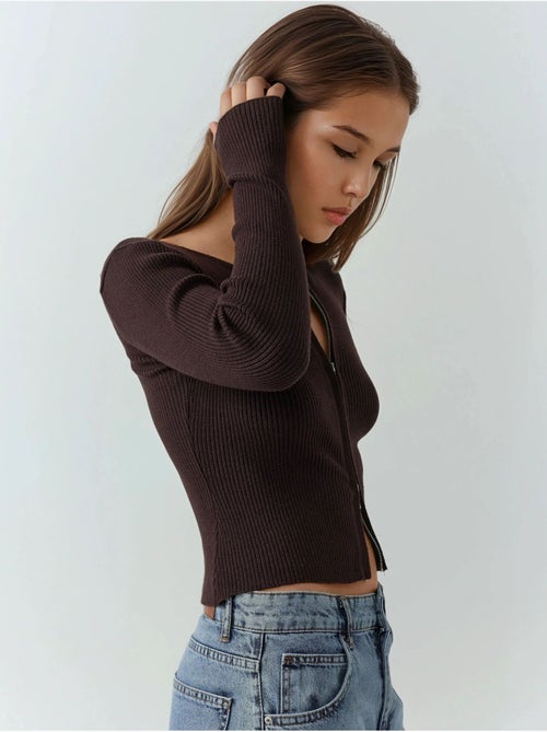 Pull zippé sabrina hiccup - Kiabi Pull zippé sabrina hiccup - Kiabi
