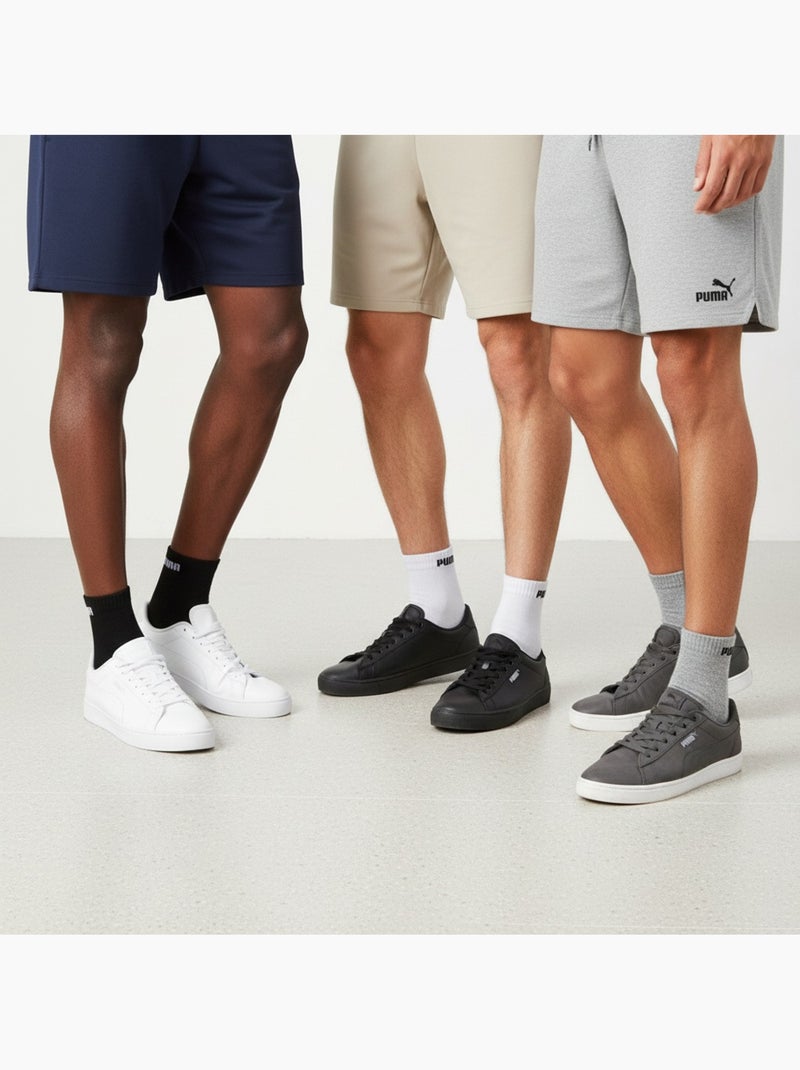 Puma chaussettes mixte quarter pack 6 paires (lot) - coton doux Blanc Gris Noir - Kiabi