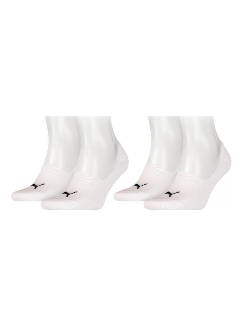 PUMA sokken Footies - Set van 4 paar Zwart Wit - Kiabi