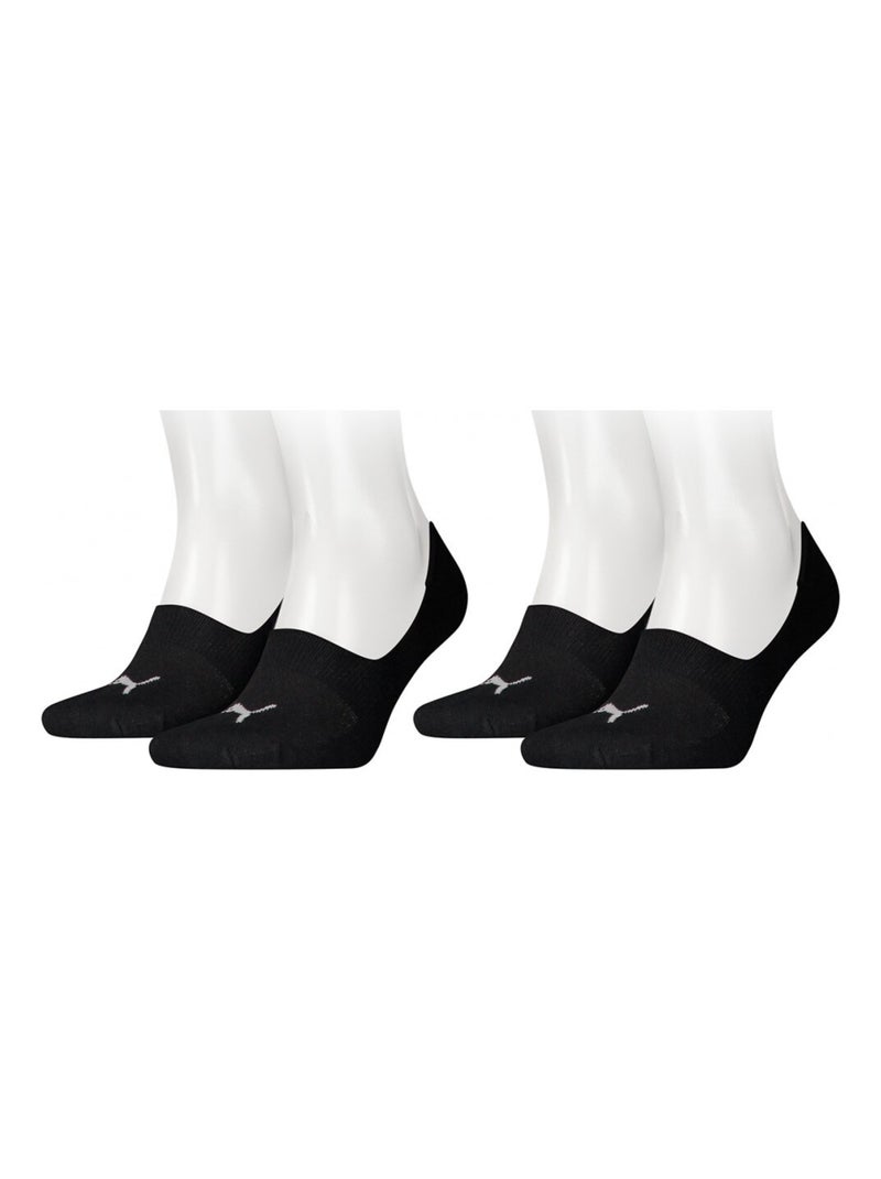 PUMA sokken Footies - Set van 4 paar Zwart Wit - Kiabi