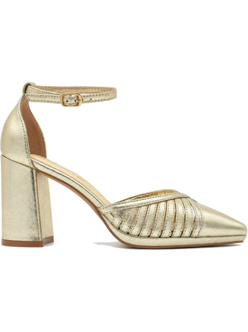 Pump synthetisch materiaal montevita Goud/Goudkleurig - Kiabi