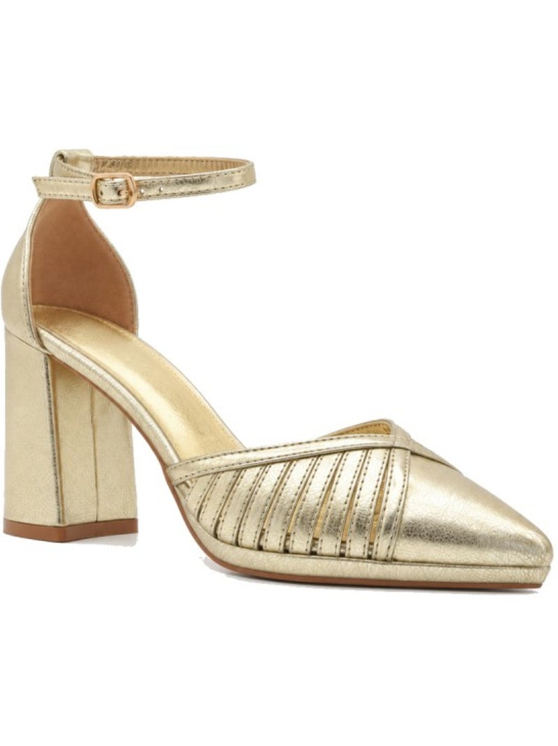 Pump synthetisch materiaal montevita Goud/Goudkleurig - Kiabi