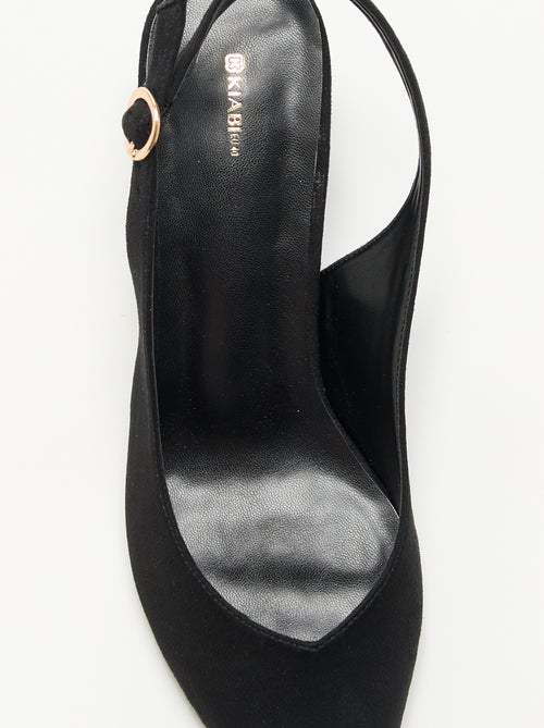 Pumps met spitse neus en blokhak - Kiabi