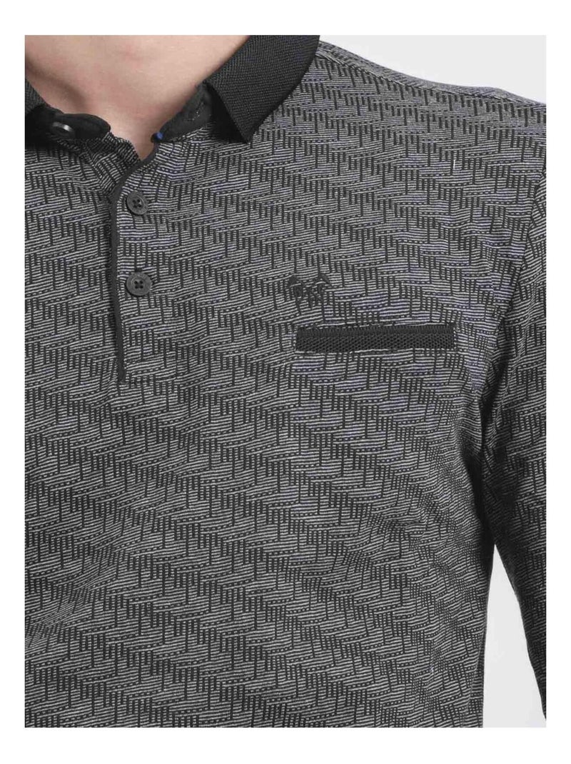 Purly poloshirt met korte mouwen, puur katoen Zwart - Kiabi