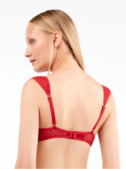 Push-up beha in tule plumetis - Kiabi