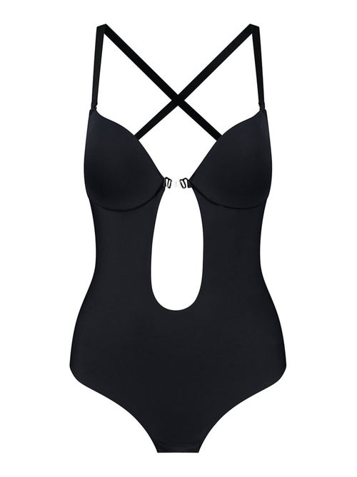 Push-up bodysuit met diep decolleté en lage rug shapewear - Kiabi Push-up bodysuit met diep decolleté en lage rug shapewear - Kiabi