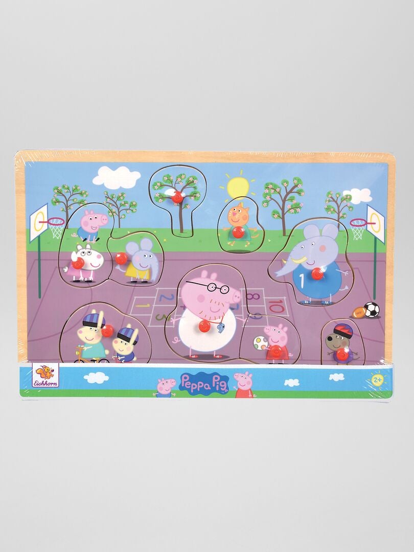 Puzzel 'Peppa Pig' - 9 stuks roze - Kiabi