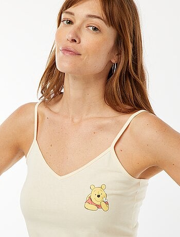 Pyjama - Mouwloze top + short 'Winnie' - 2-delig