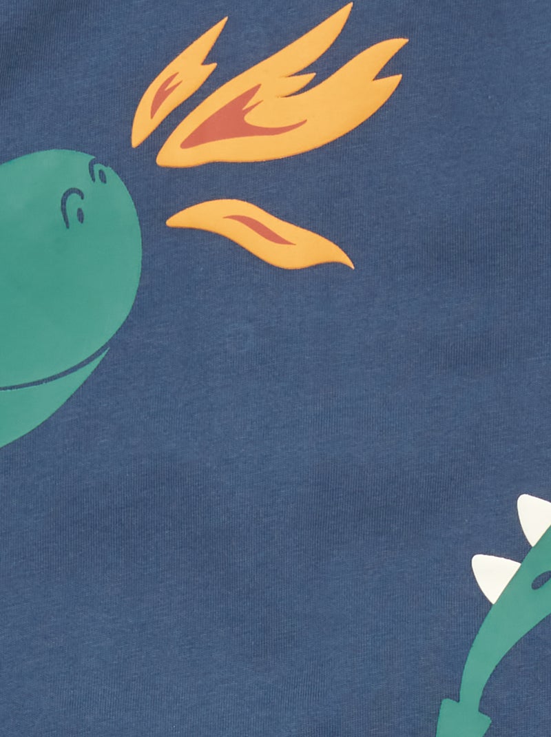 Pyjama 1 pièce imprimé Bleu marine - Kiabi