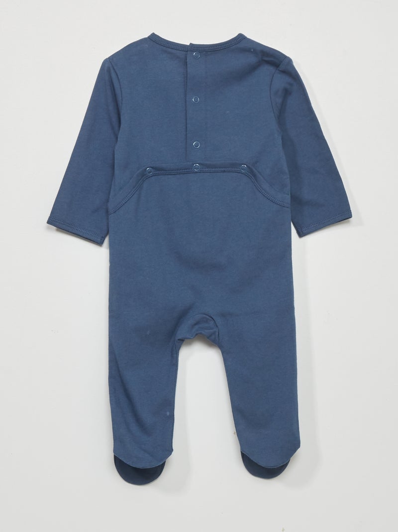 Pyjama 1 pièce imprimé Bleu marine - Kiabi