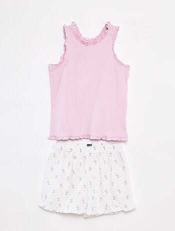 Pyjama 2 pièces - débardeur + short imprimé