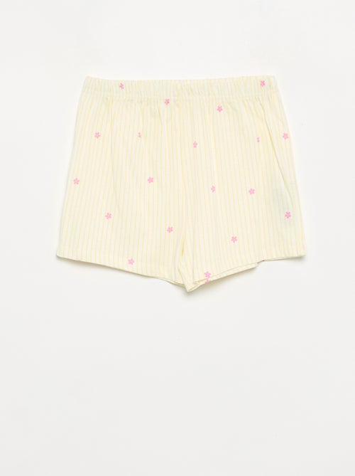 Pyjama 2 pièces - short + T-short - Kiabi Pyjama 2 pièces - short + T-short - Kiabi