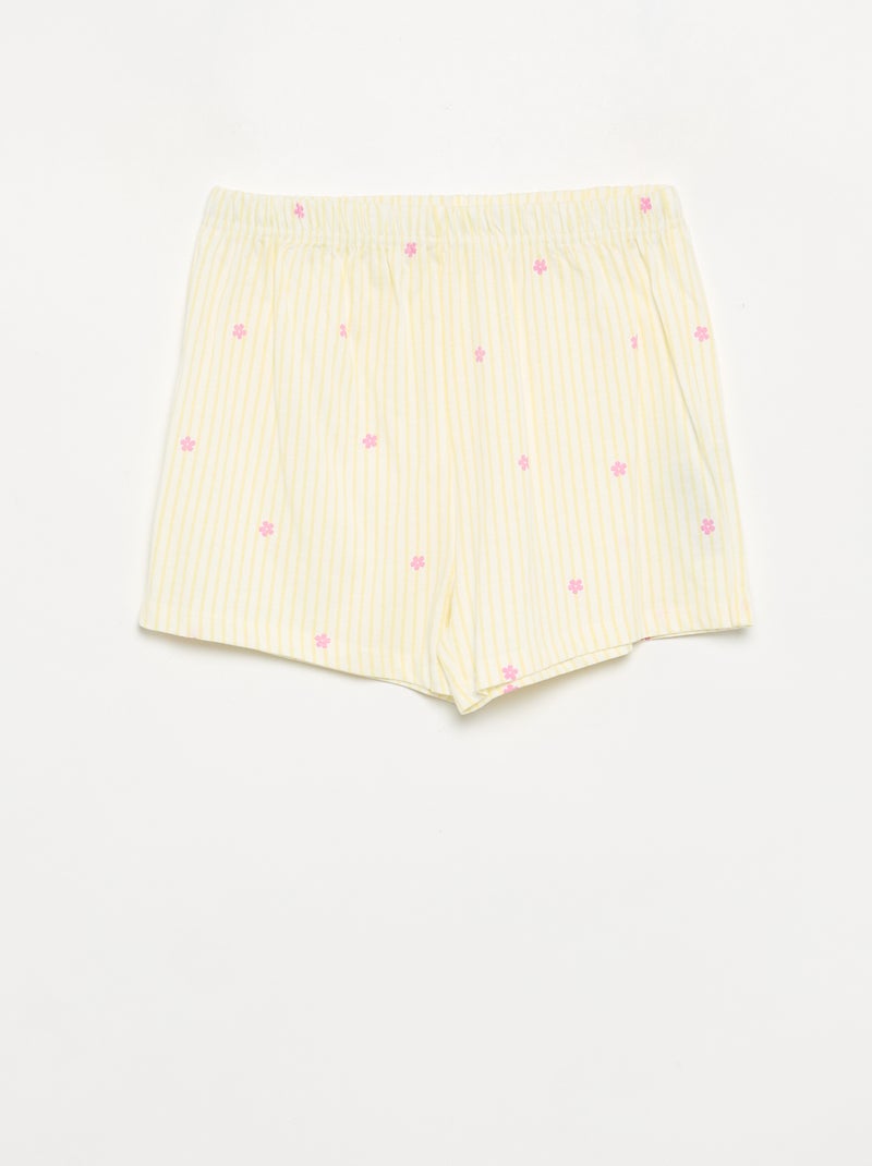 Pyjama 2 pièces - short + T-short Blanc - Kiabi
