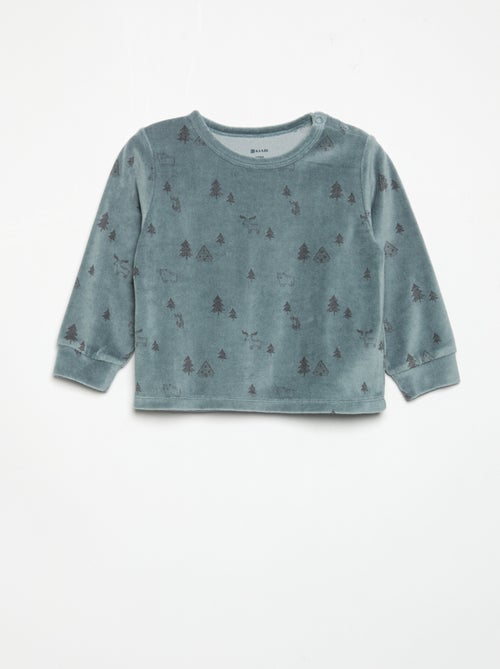 Pyjama 2 pièces - Sweat + pantalon - Kiabi Pyjama 2 pièces - Sweat + pantalon - Kiabi