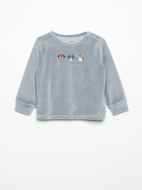Pyjama 2 pièces - Sweat + pantalon - Kiabi Pyjama 2 pièces - Sweat + pantalon - Kiabi
