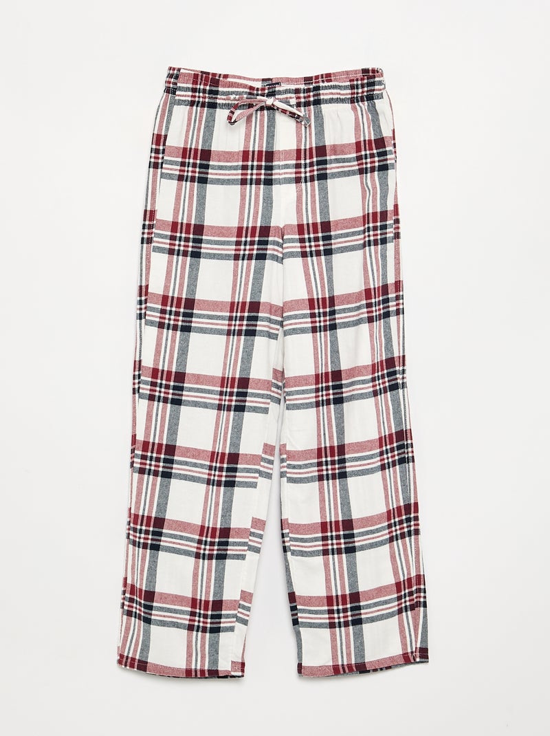 Pyjama 2 pièces - T-shirt à manches longues + Pantalon Gris - Kiabi
