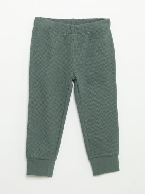 Pyjama 2 pièces - T-shirt à manches longues + pantalon - Kiabi