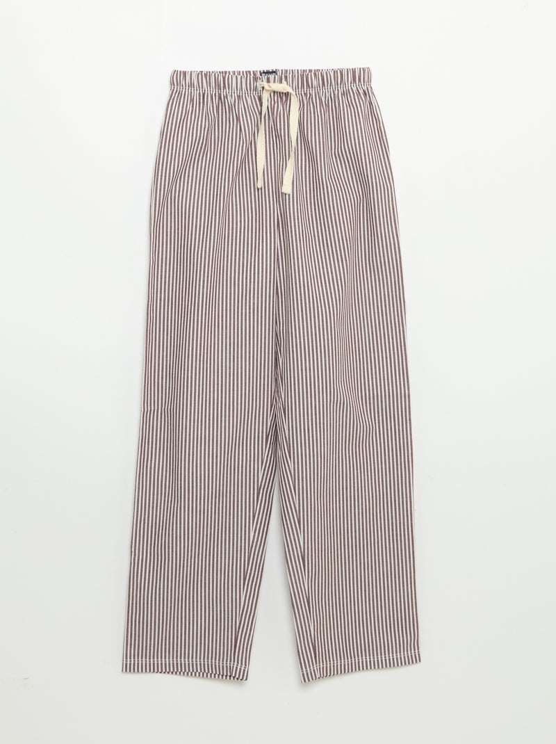 Pyjama 2 pièces - T-shirt manches courtes + pantalon Rouge - Kiabi