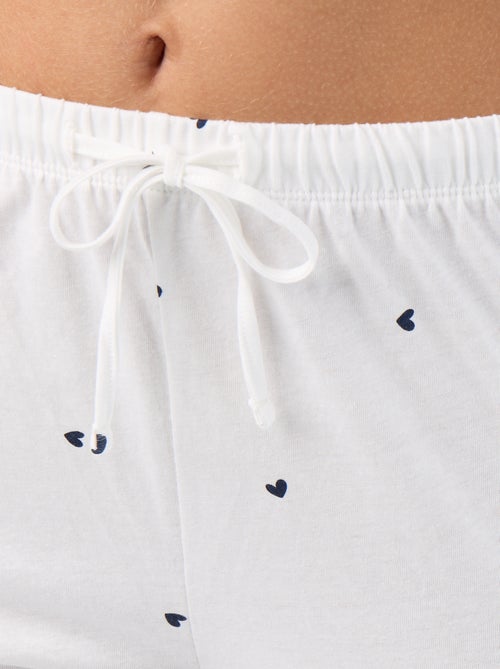 Pyjama 2 pièces - tee-shirt + pantalon - Kiabi