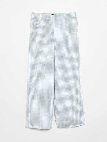Pyjama 2 pièces à carreaux
