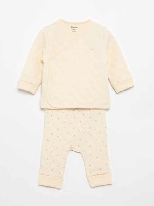 Pyjama 2 pièces ajustable matelassé - Kiabi