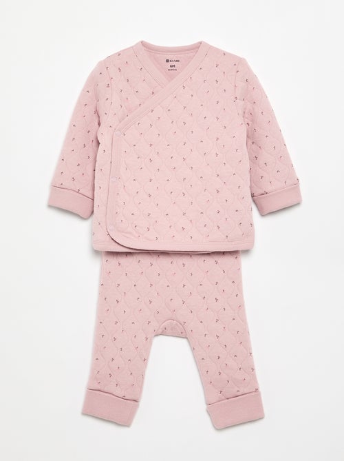 Pyjama 2 pièces ajustable matelassé - Kiabi