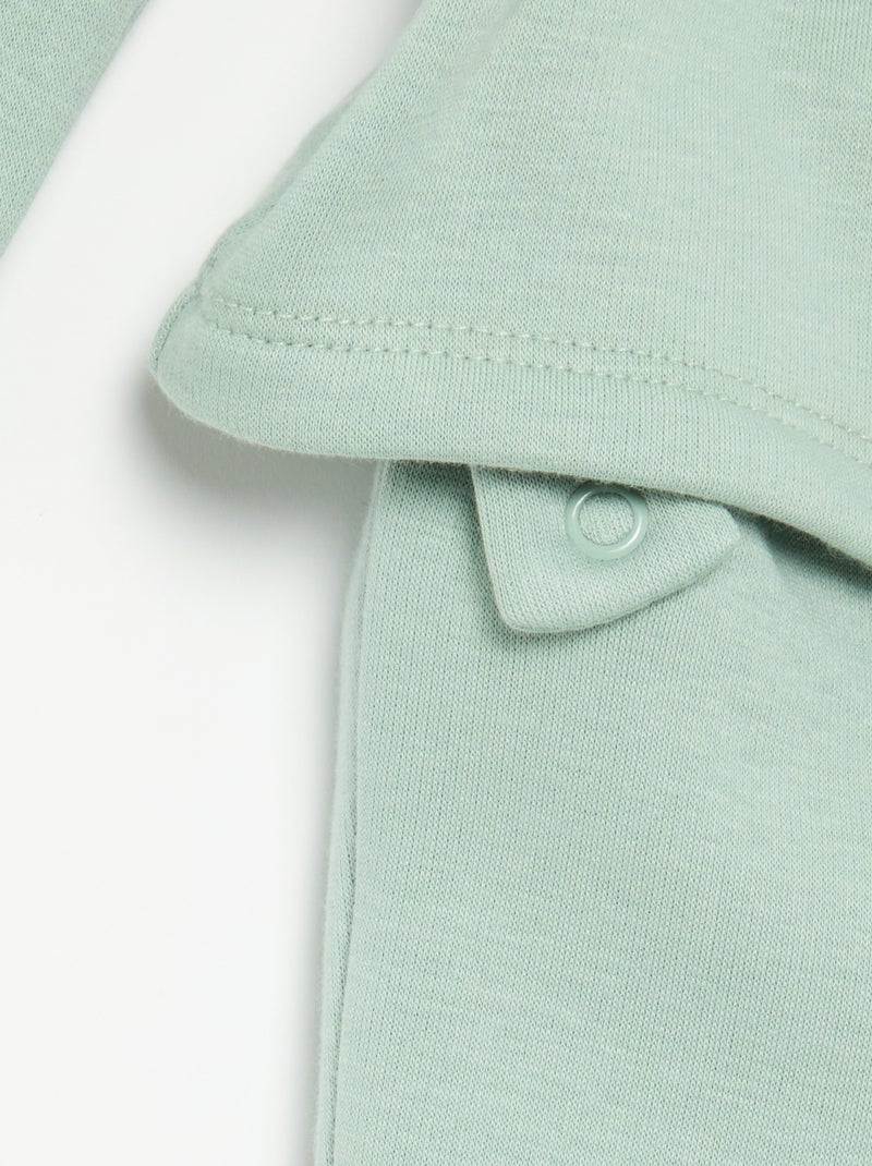 Pyjama 2 pièces aspect velours Vert - Kiabi