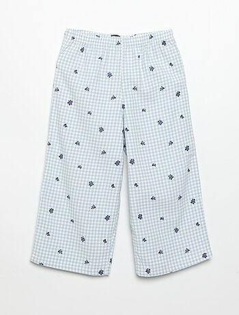 Pyjama 2 pièces en flanelle - Haut boutonné + pantalon