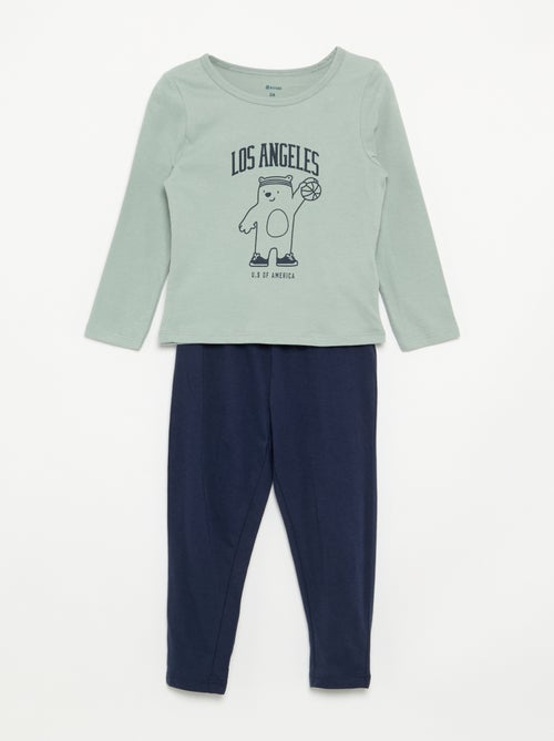 Pyjama 2 pièces en jersey - Kiabi