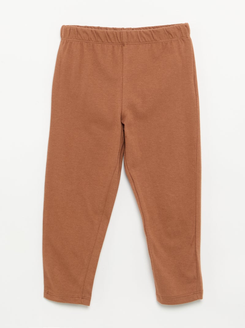 Pyjama 2 pièces en jersey Marron - Kiabi