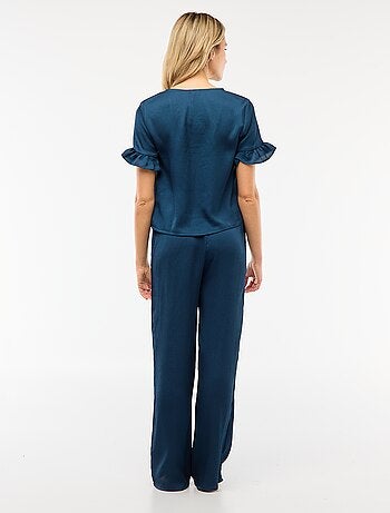 Pyjama 2 pièces en maille crêpe