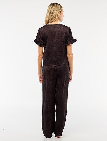 Pyjama 2 pièces en maille crêpe