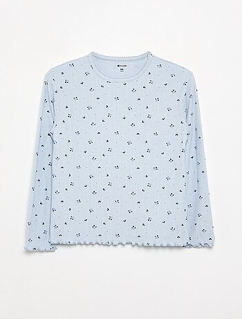 Pyjama 2 pièces en maille pointelle
