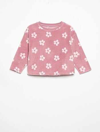 Pyjama 2 pièces en polaire