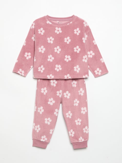 Pyjama 2 pièces en polaire - Kiabi