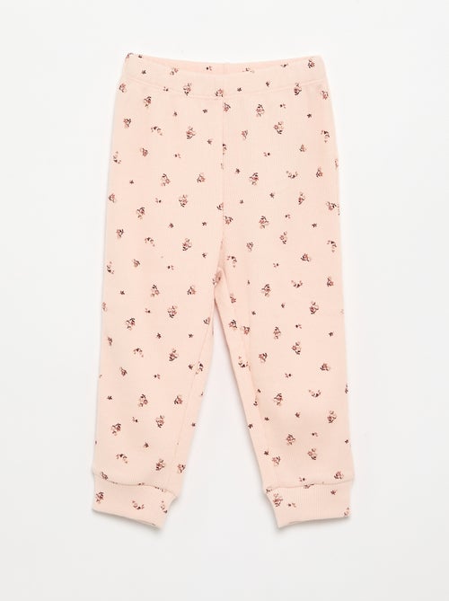 Pyjama 2 pièces imprimé en rib - Kiabi Pyjama 2 pièces imprimé en rib - Kiabi