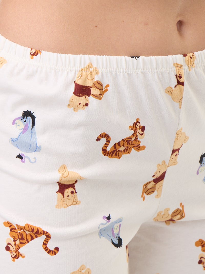 Pyjama 2 pièces imprimé 'Winnie l'Ourson' Blanc - Kiabi