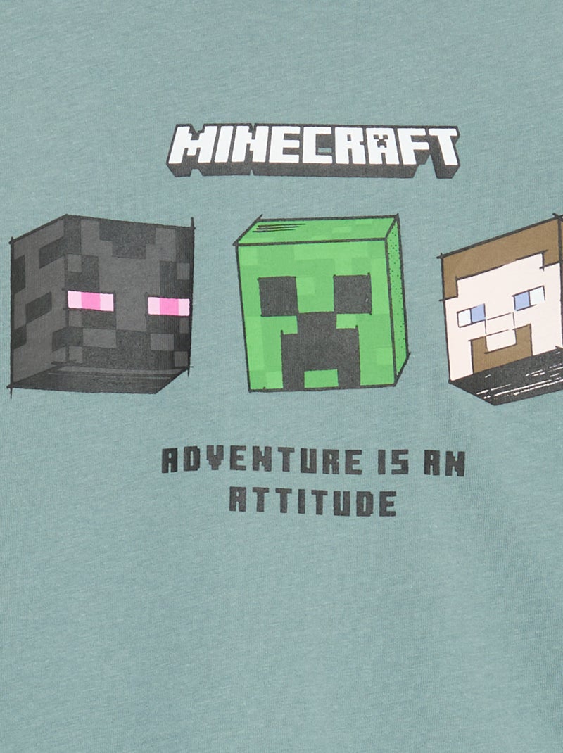 Pyjama 2 pièces 'Minecraft' Vert - Kiabi
