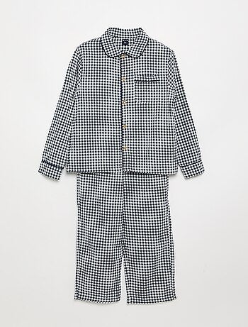 Pyjama à carreaux en flanelle