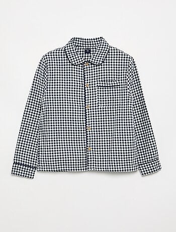 Pyjama à carreaux en flanelle
