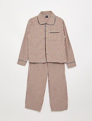 Pyjama à carreaux en flanelle