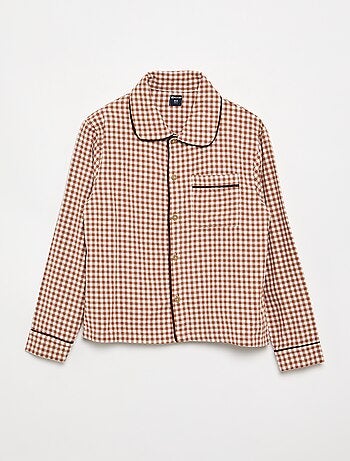 Pyjama à carreaux en flanelle