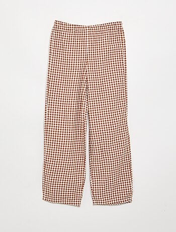 Pyjama à carreaux en flanelle