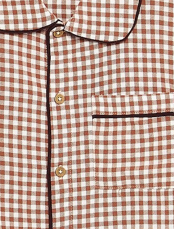 Pyjama à carreaux en flanelle