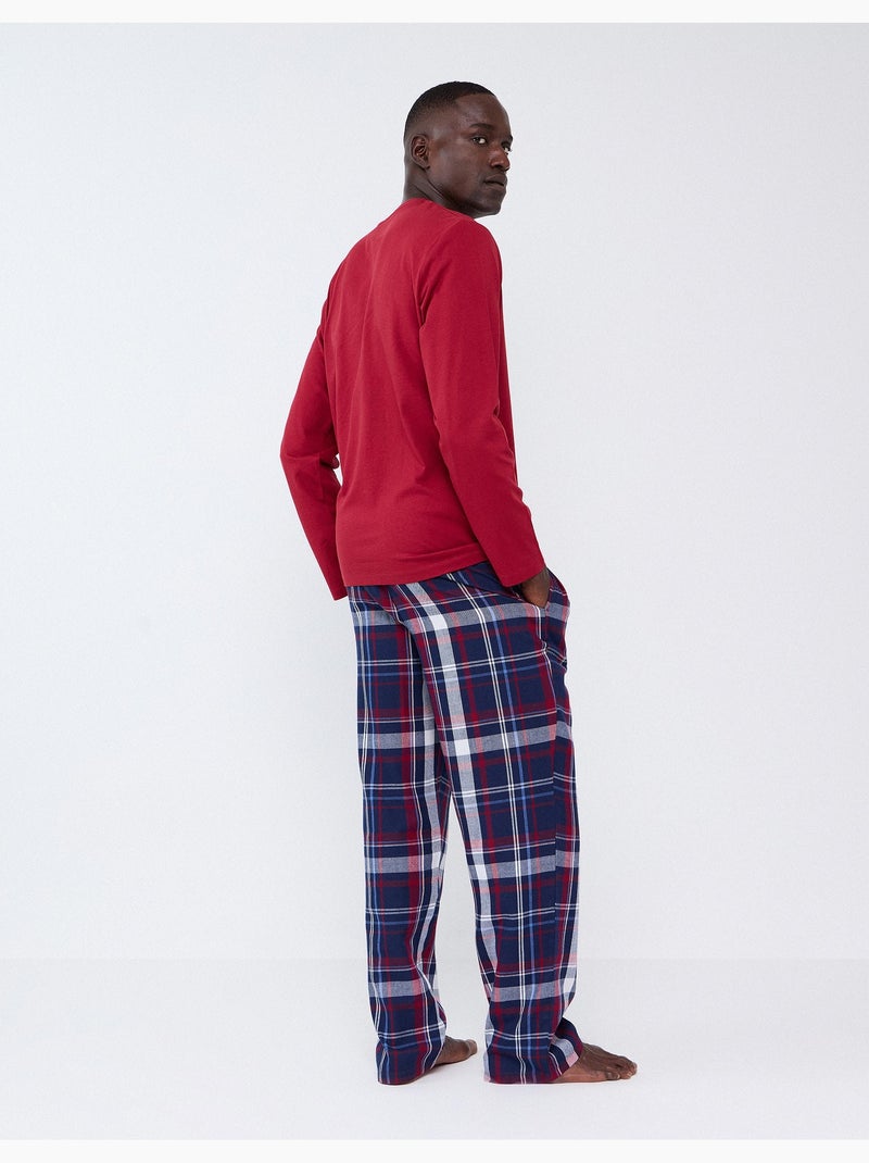 Pyjama à carreaux, mo fashion Rouge - Kiabi