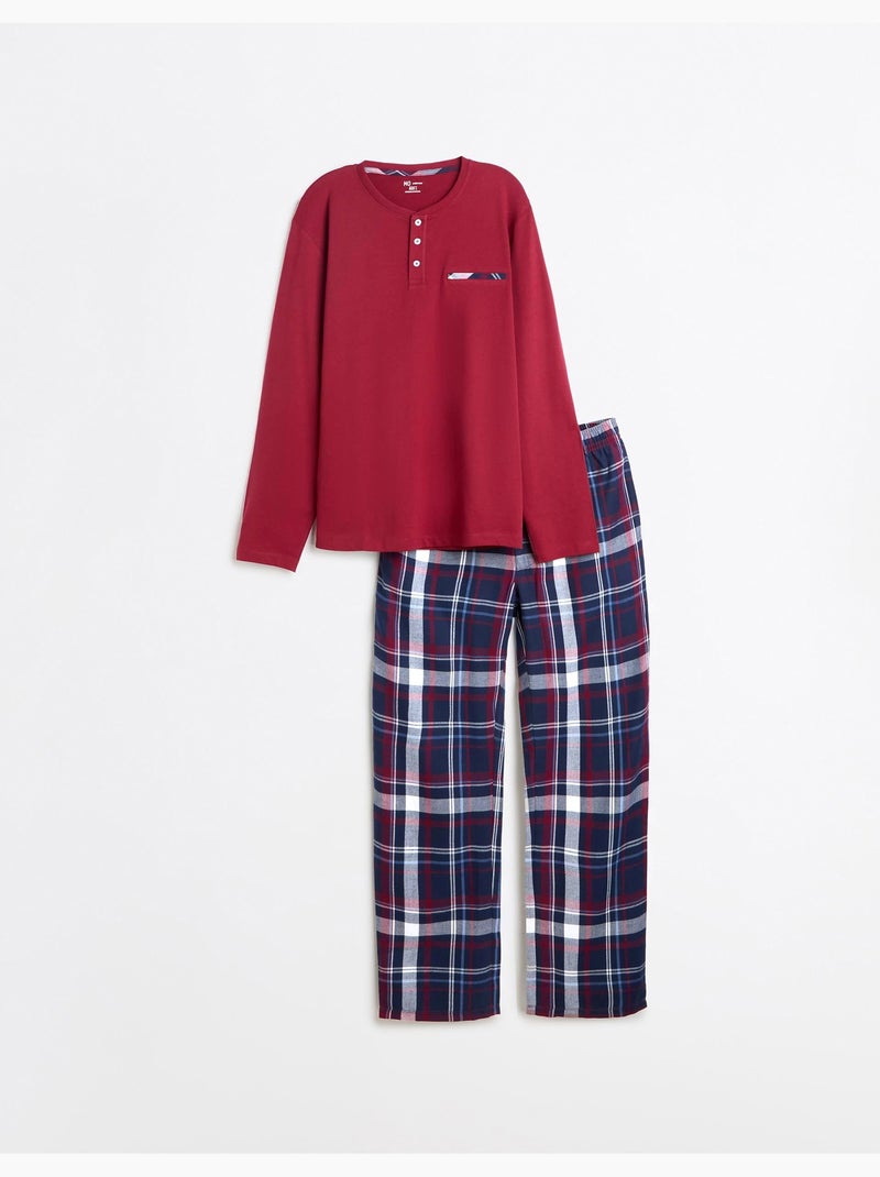 Pyjama à carreaux, mo fashion Rouge - Kiabi