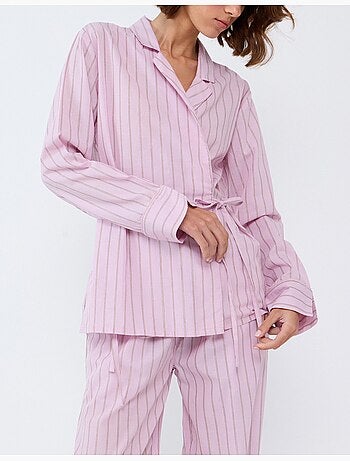 Pyjama à chemise rayée, mo fashion