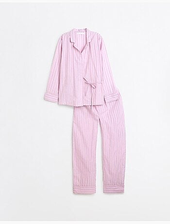 Pyjama à chemise rayée, mo fashion