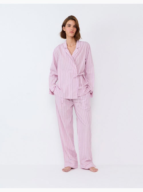 Pyjama à chemise rayée, mo fashion - Kiabi Pyjama à chemise rayée, mo fashion - Kiabi