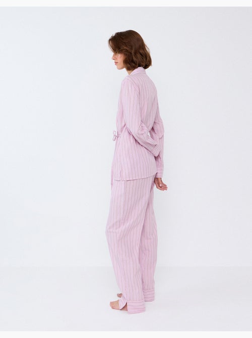 Pyjama à chemise rayée, mo fashion - Kiabi Pyjama à chemise rayée, mo fashion - Kiabi